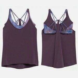 Athleta Solace support top | Purple/multi | XS